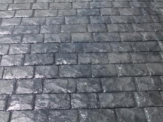 jet black london cobble stampcrete